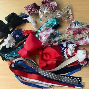 Girl’s Hair Bows Bundle Variety Lot